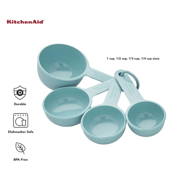 5/$20 NEW 5Pc KitchenAid Measuring Cup Set w/ Soft Grip Handles - Picture 2 of 7